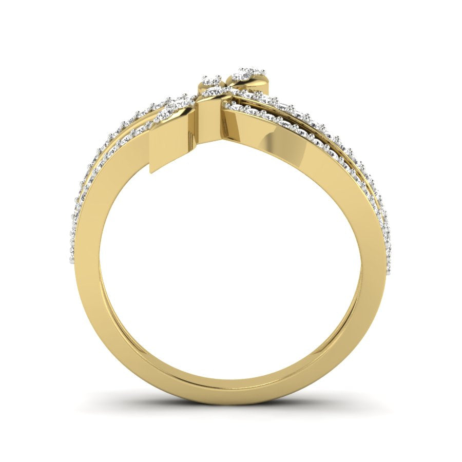 Yellow Gold Plated Sterling Silver Ring