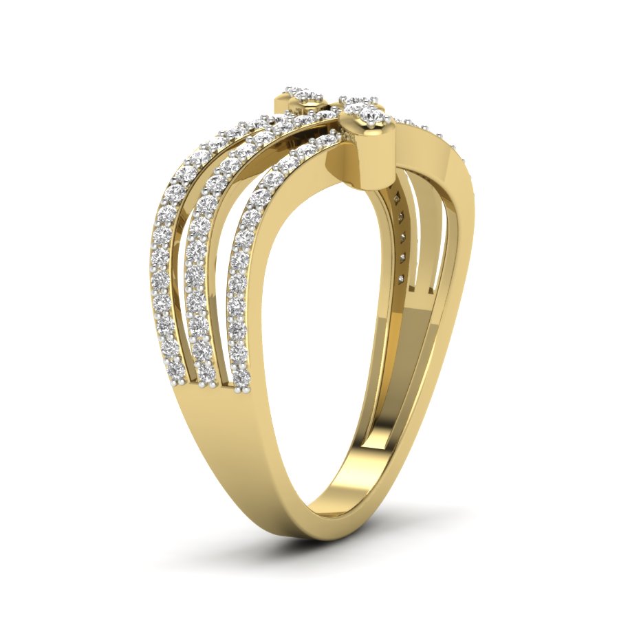 Yellow Gold Plated Sterling Silver Ring