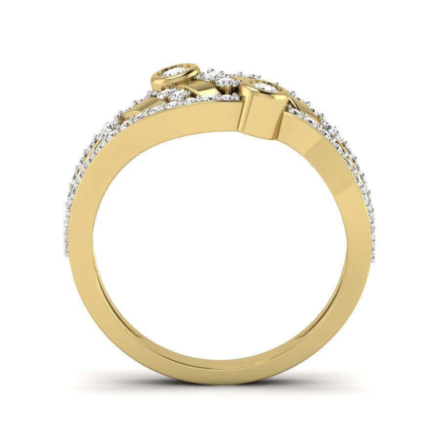 Yellow Gold Plated Sterling Silver Ring