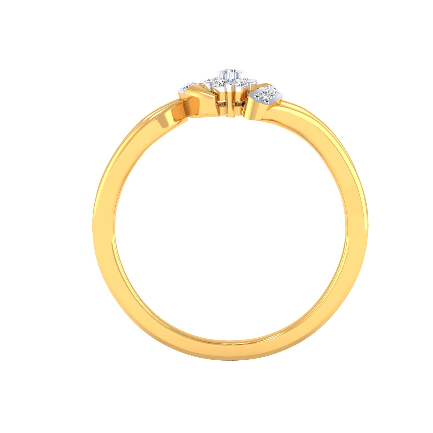 Yellow Gold Plated Sterling Silver Ring