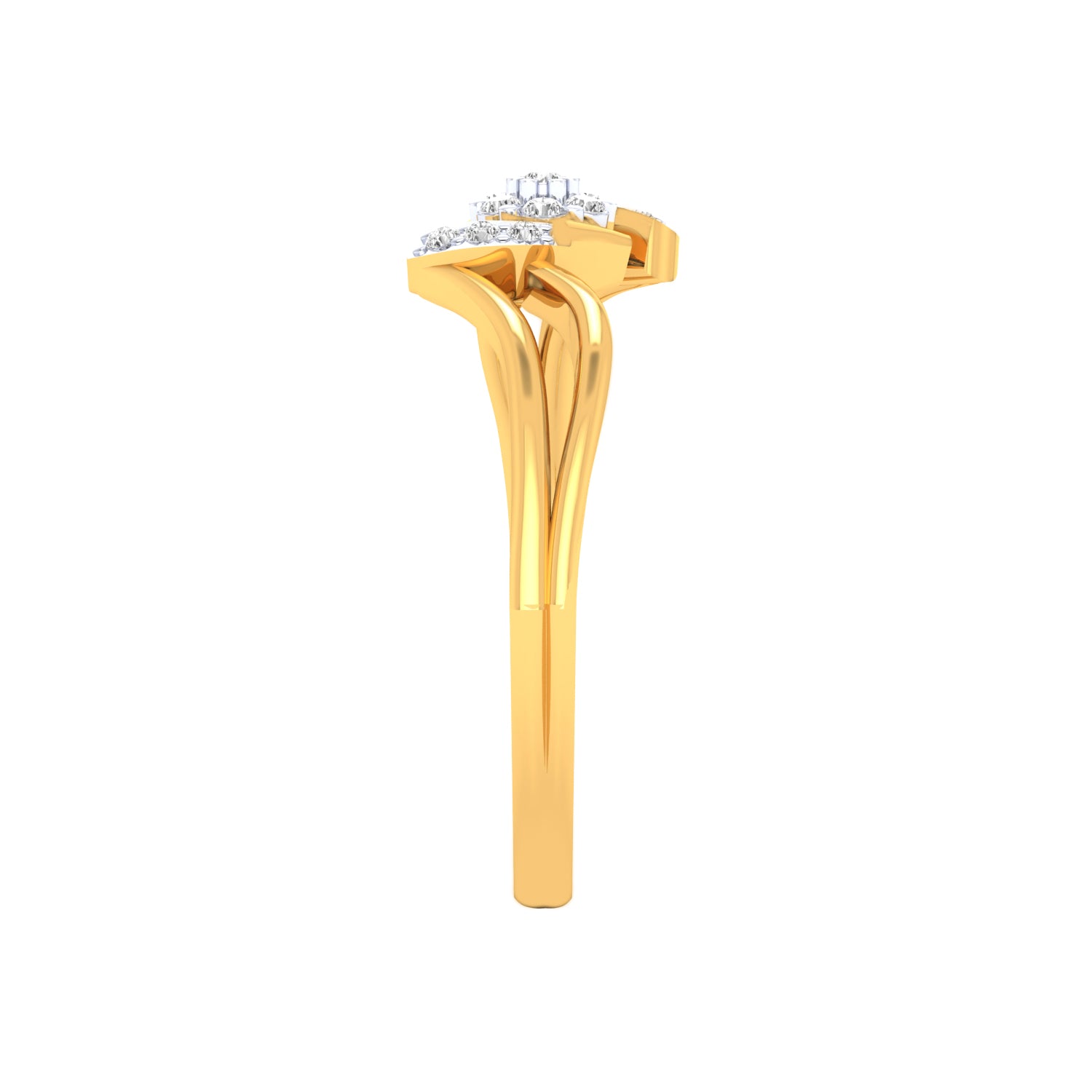 Yellow Gold Plated Sterling Silver Ring