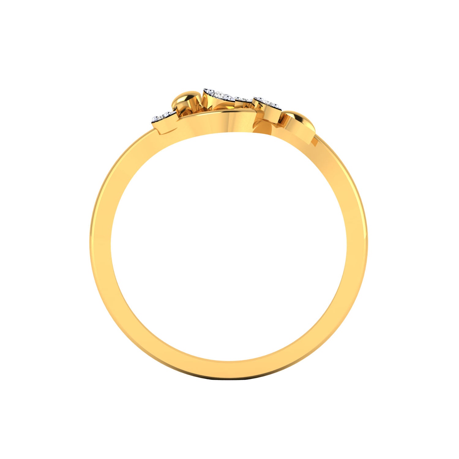 Yellow Gold Plated Sterling Silver Ring