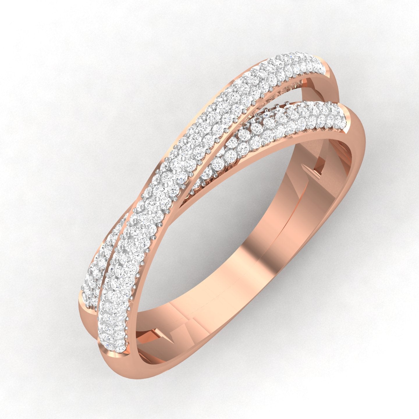 Rose Gold Plated Sterling Silver Ring