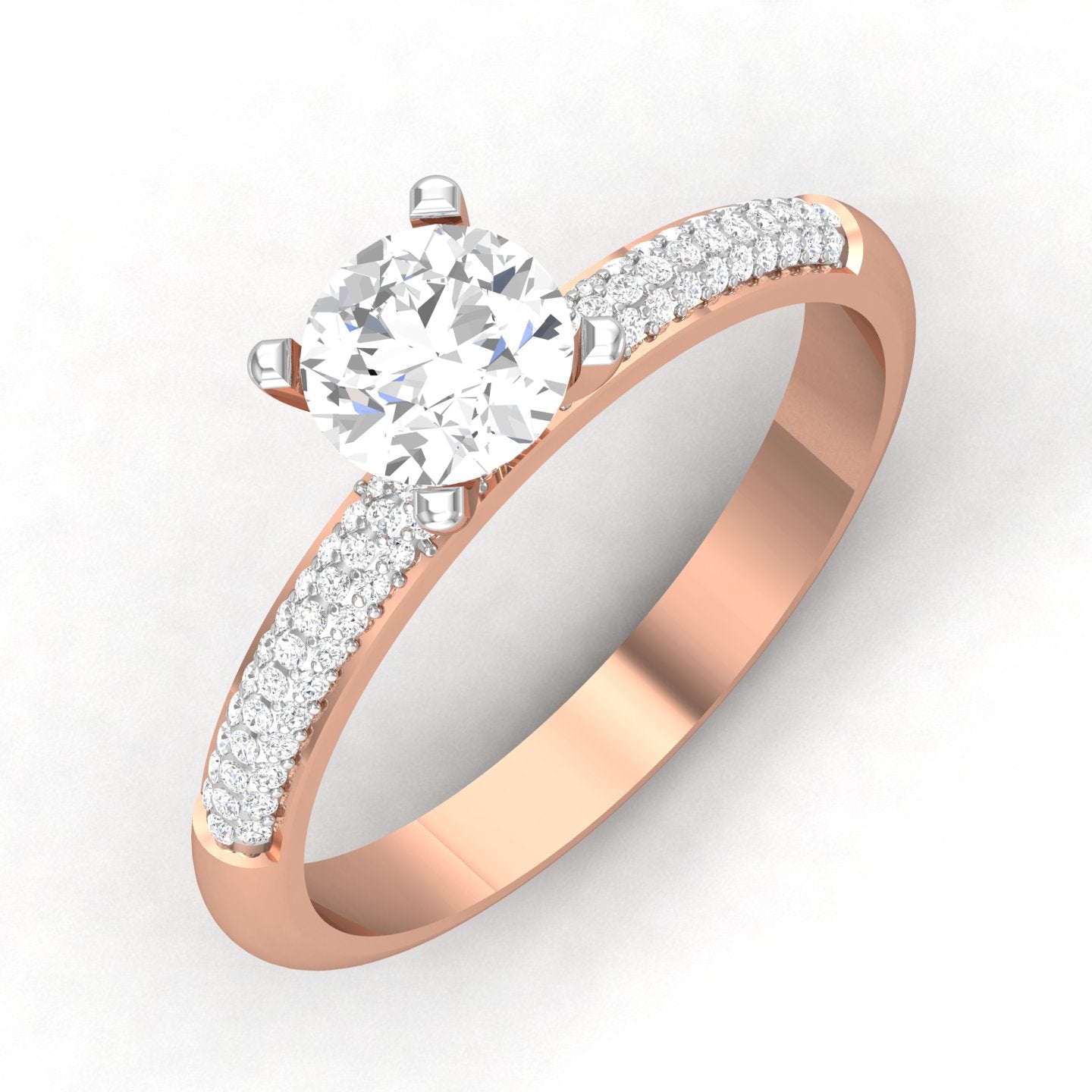 Rose Gold Plated Sterling Silver Ring