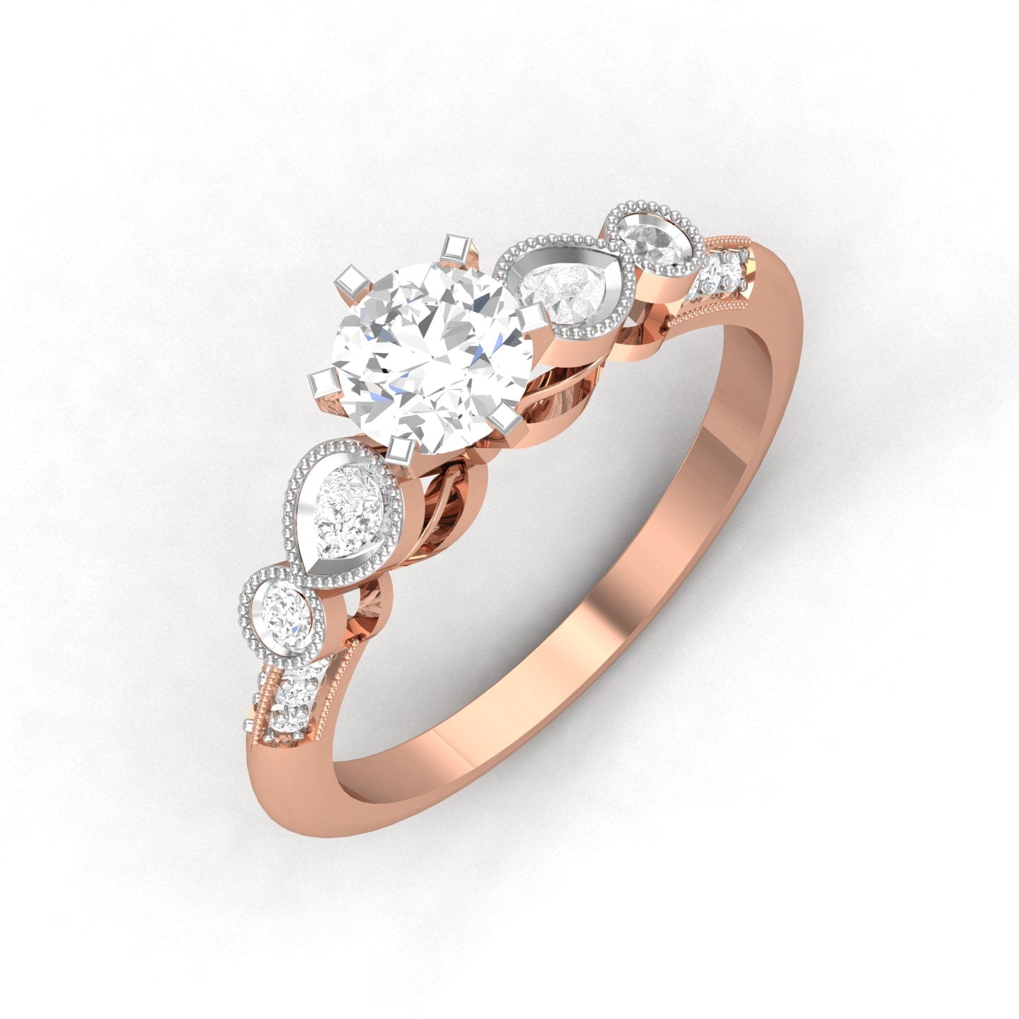 Rose Gold Plated Sterling Silver Ring