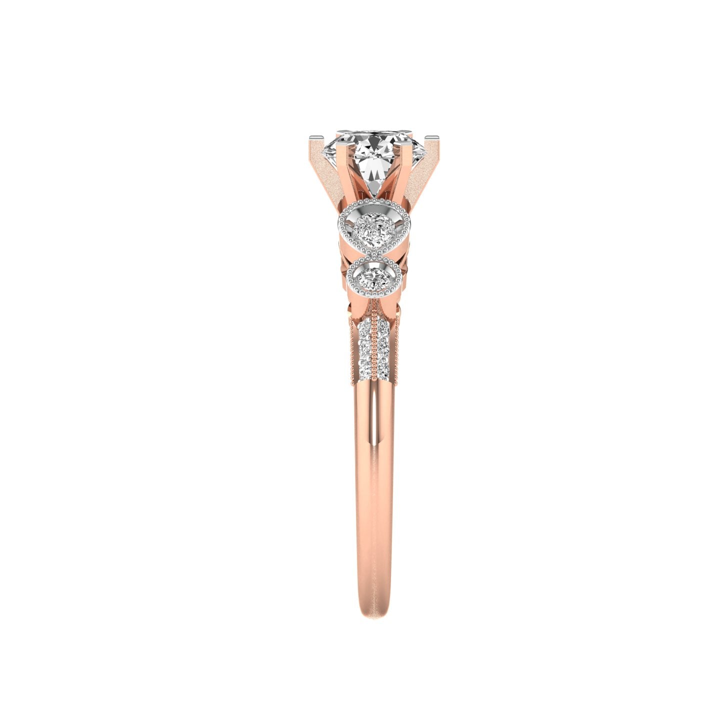 Rose Gold Plated Sterling Silver Ring