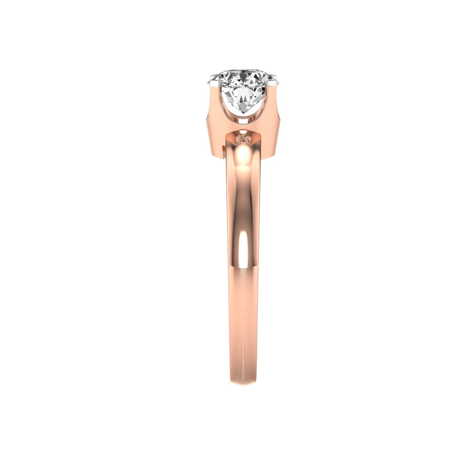 Rose Gold Plated Sterling Silver Ring