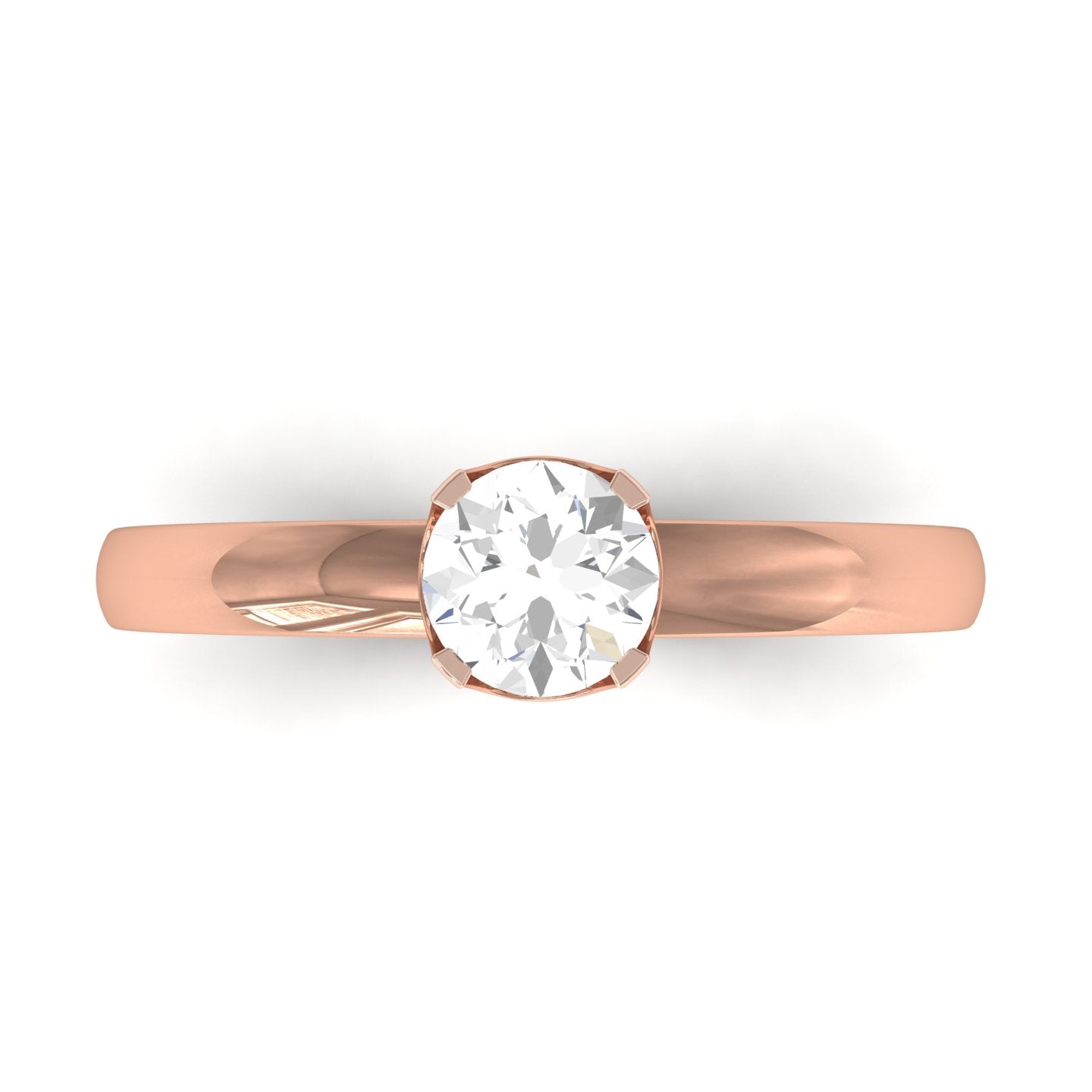 Rose Gold Plated Sterling Silver Ring