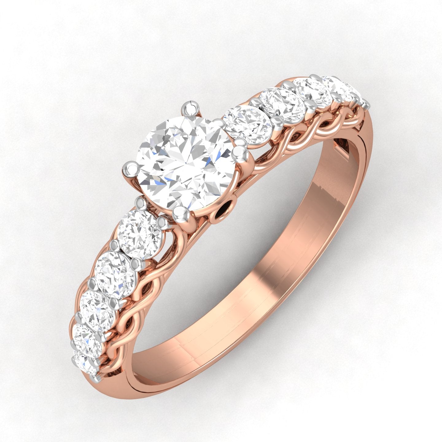 Rose Gold Plated Sterling Silver Ring