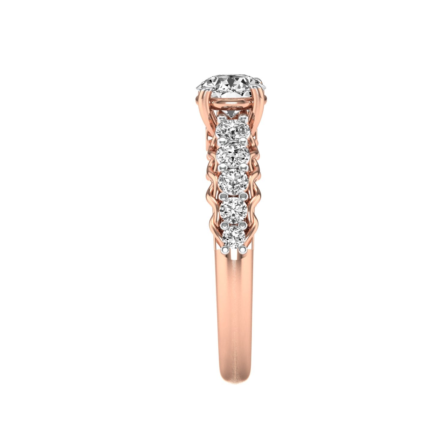 Rose Gold Plated Sterling Silver Ring
