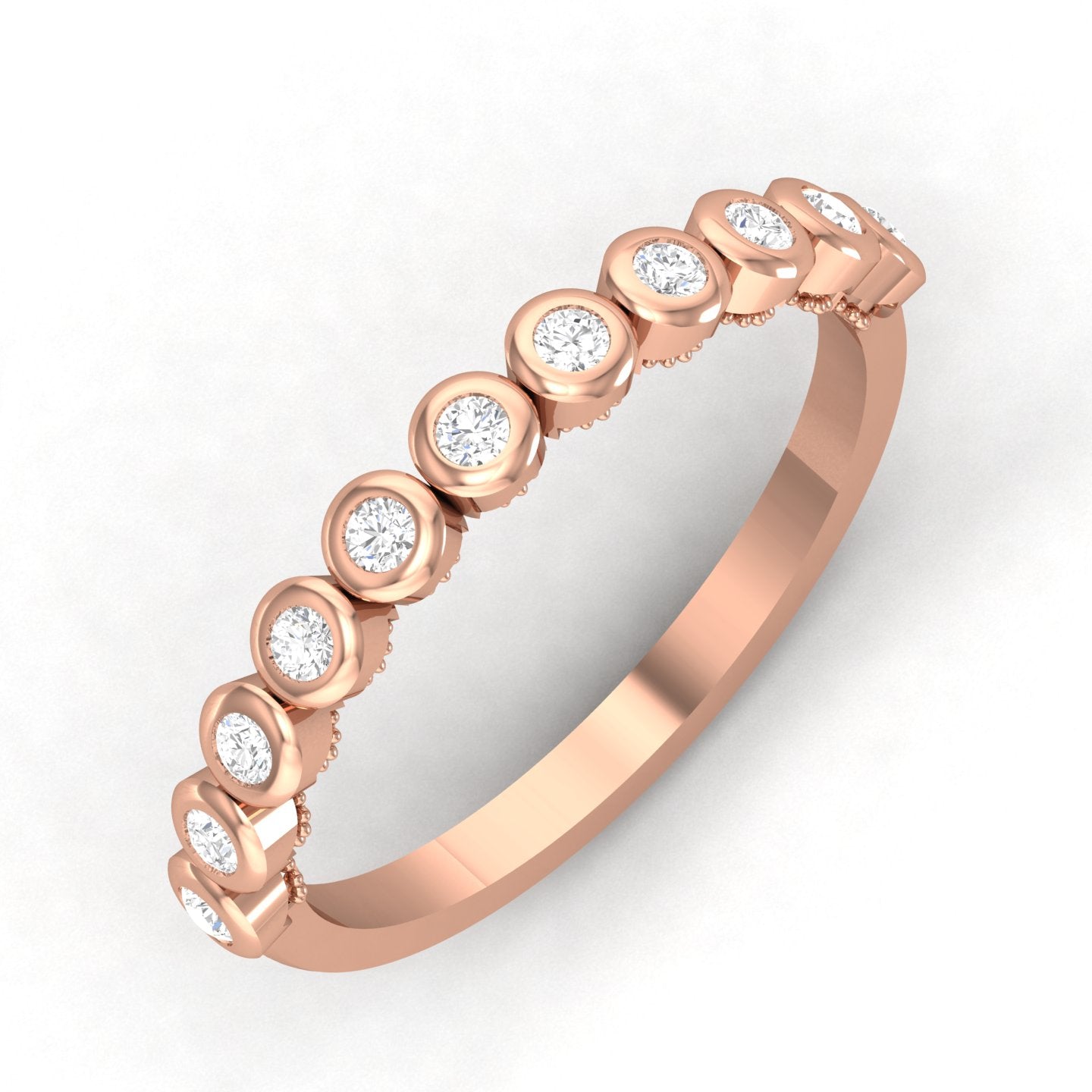 Rose Gold Plated Sterling Silver Ring