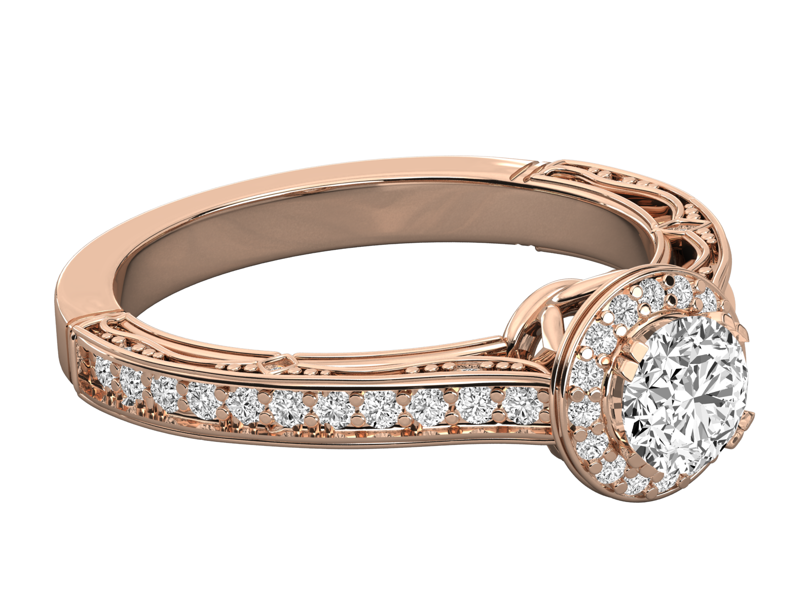 Rose Gold Plated Sterling Silver Ring