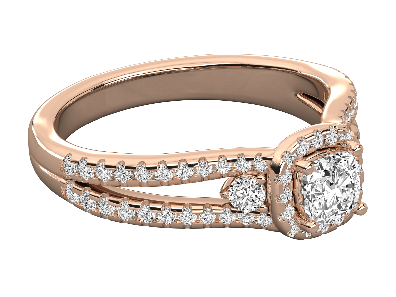 Rose Gold Plated Sterling Silver Ring