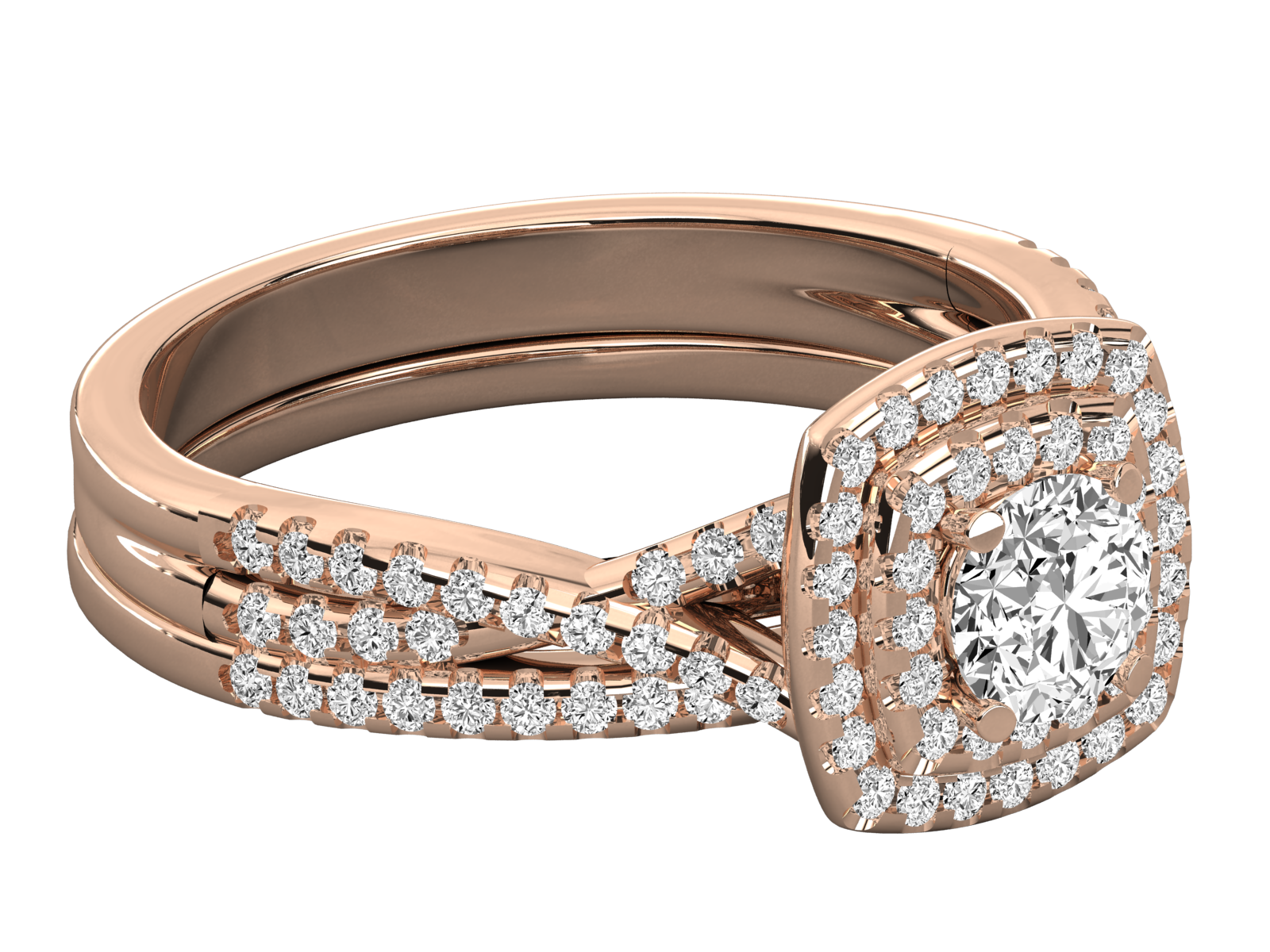 Rose Gold Plated Sterling Silver Ring