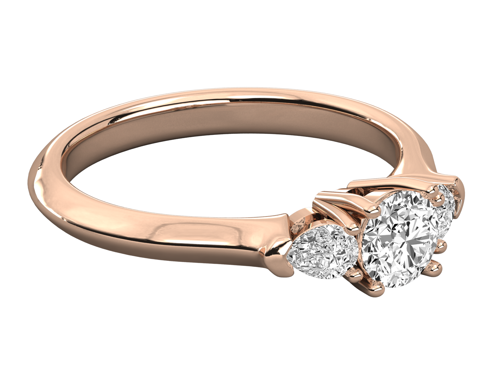 Rose Gold Plated Sterling Silver Ring