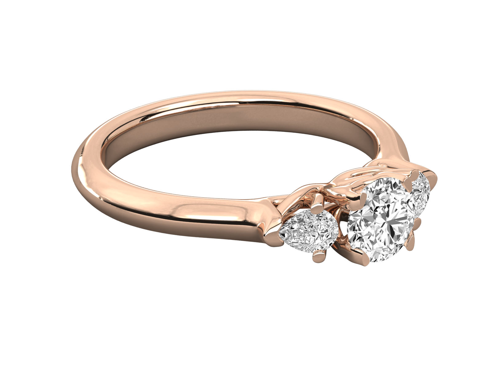 Rose Gold Plated Sterling Silver Ring
