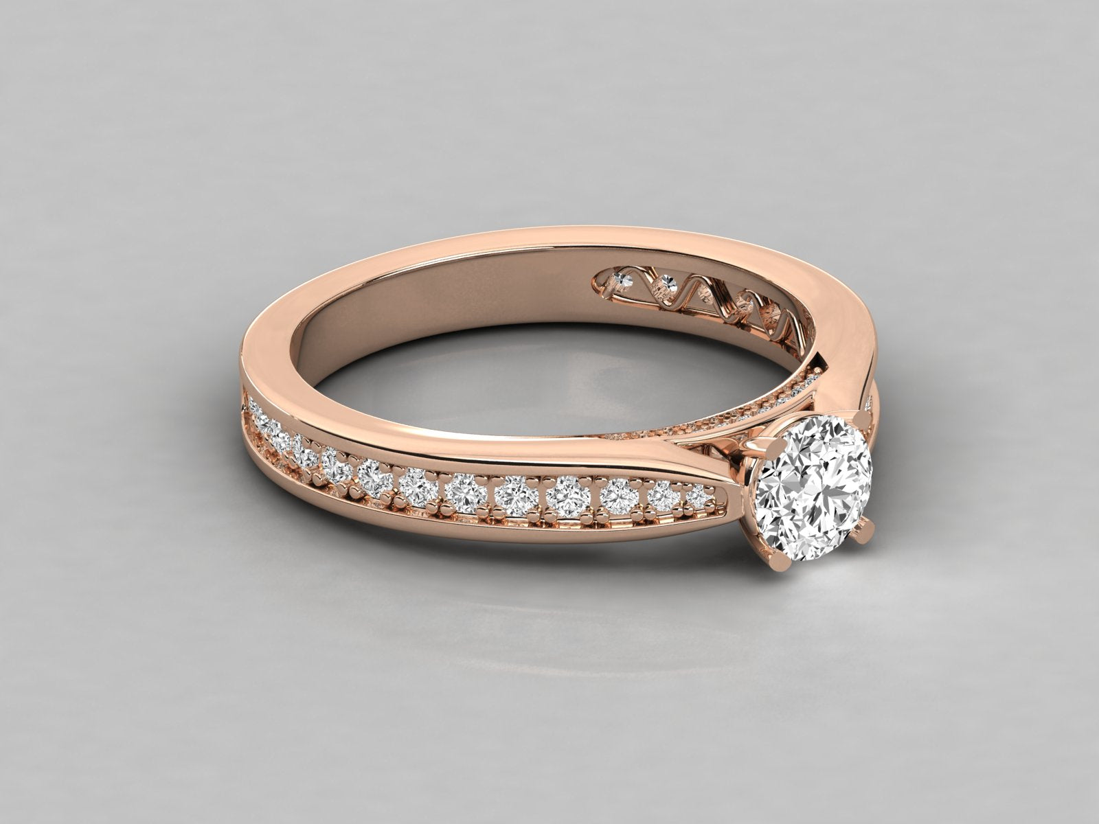 Rose Gold Plated Sterling Silver Ring