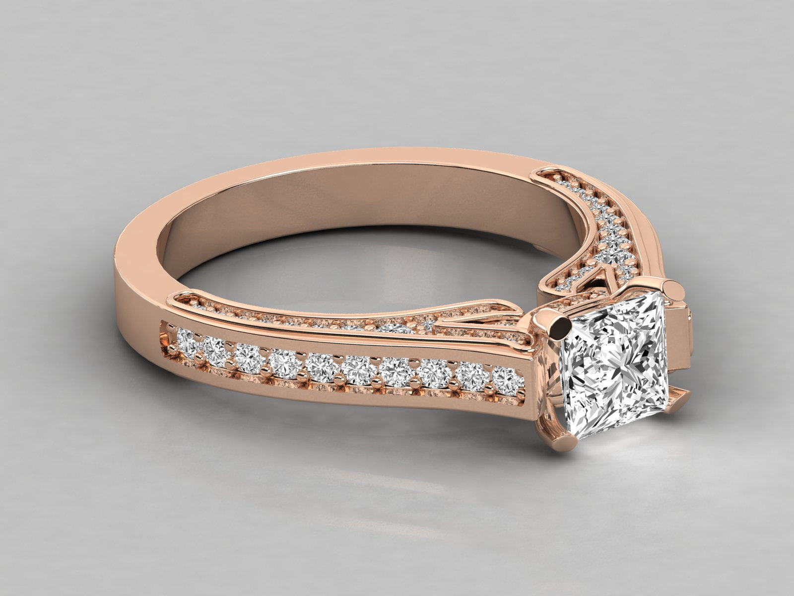Rose Gold Plated Sterling Silver Ring