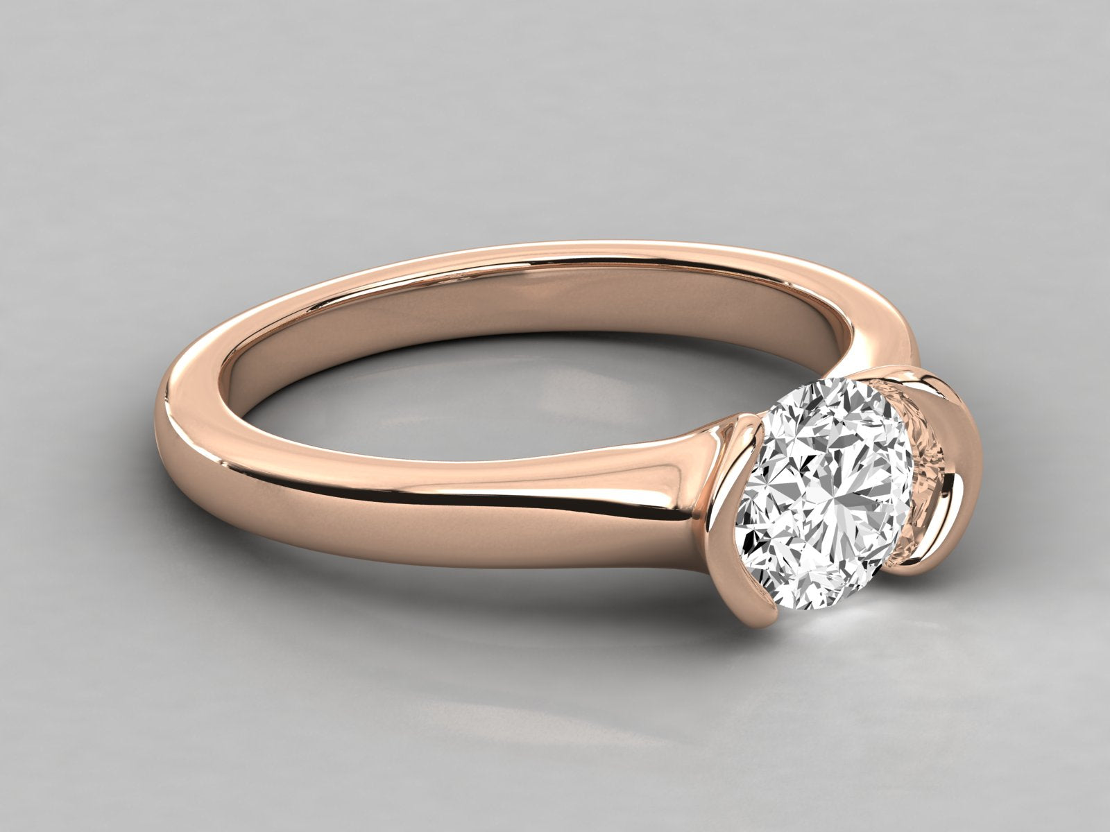 Rose Gold Plated Sterling Silver Ring