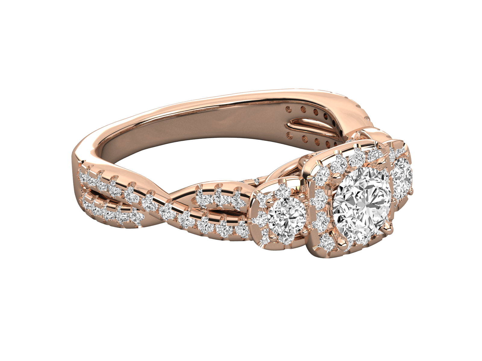 Rose Gold Plated Sterling Silver Ring