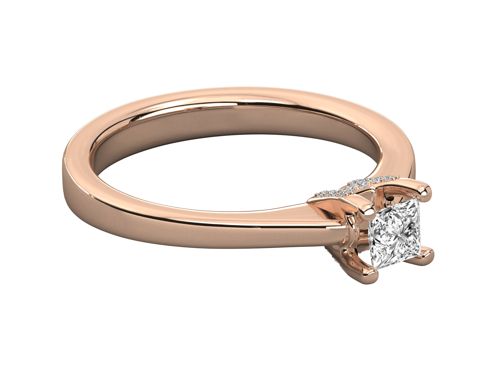 Rose Gold Plated Sterling Silver Ring