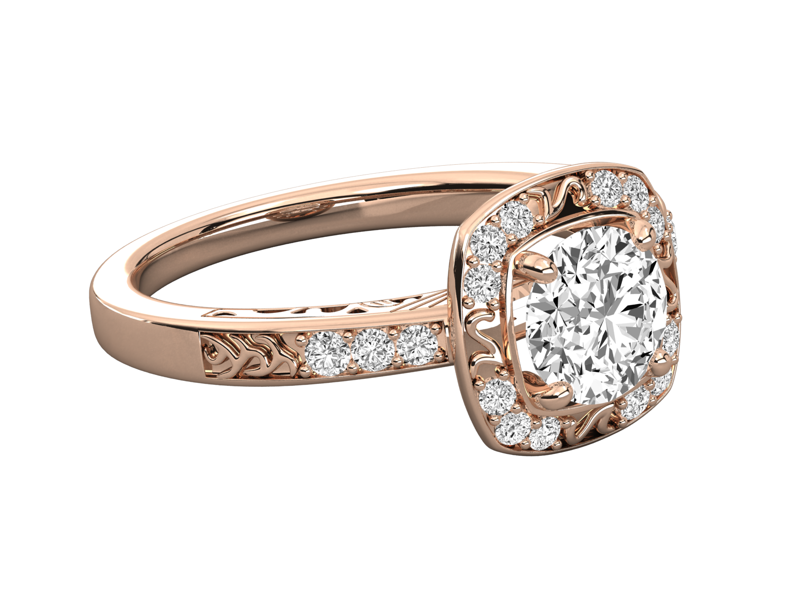 Rose Gold Plated Sterling Silver Ring