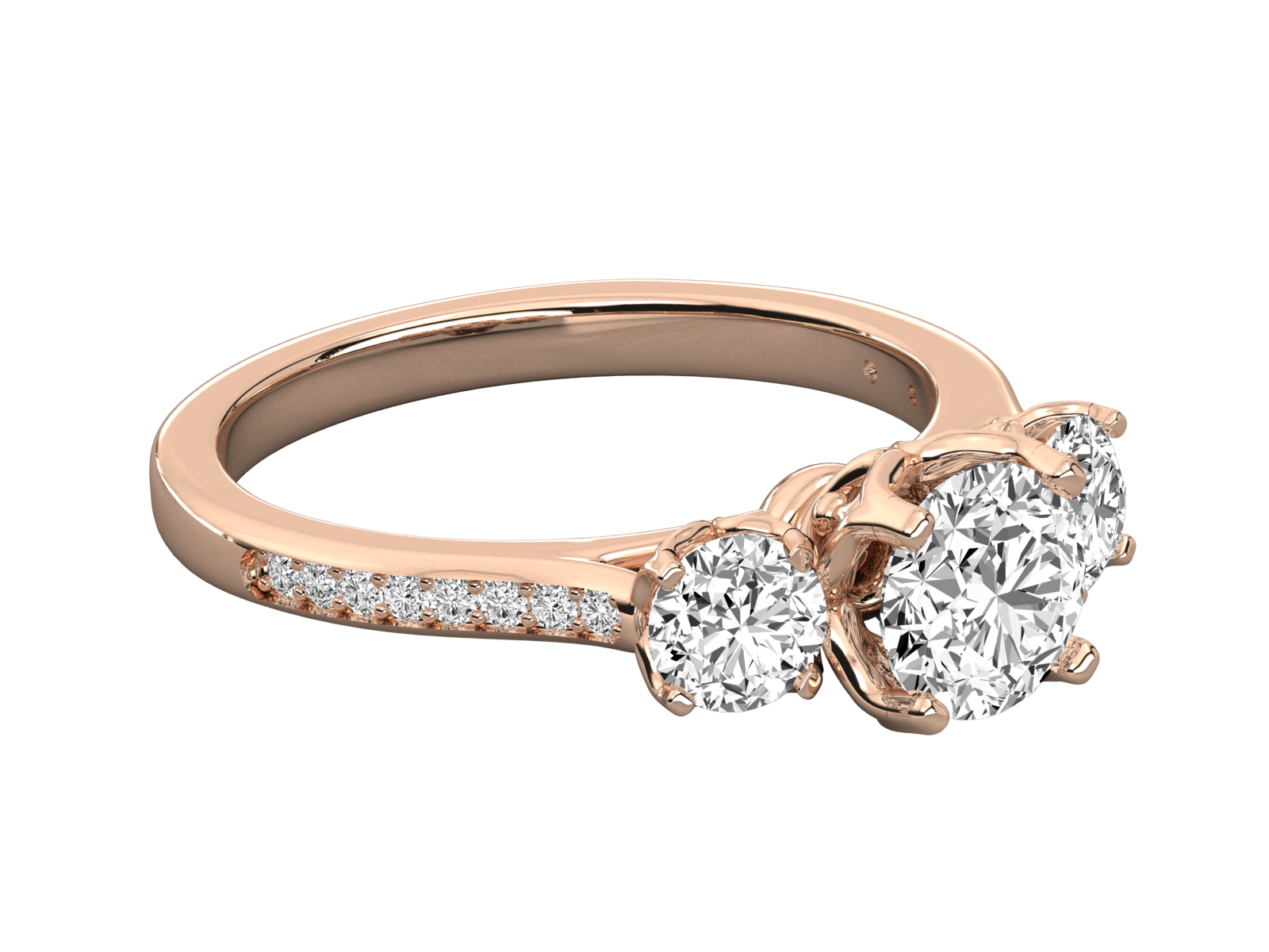 Rose Gold Plated Sterling Silver Ring