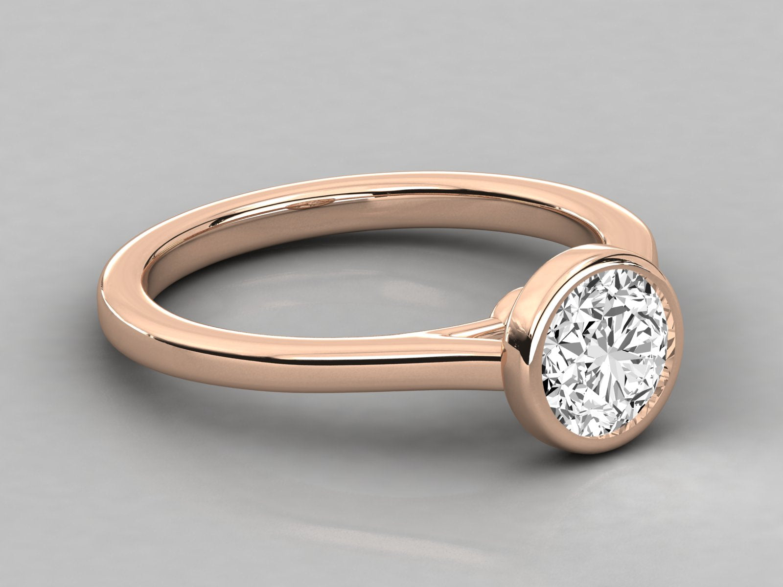 Rose Gold Plated Sterling Silver Ring