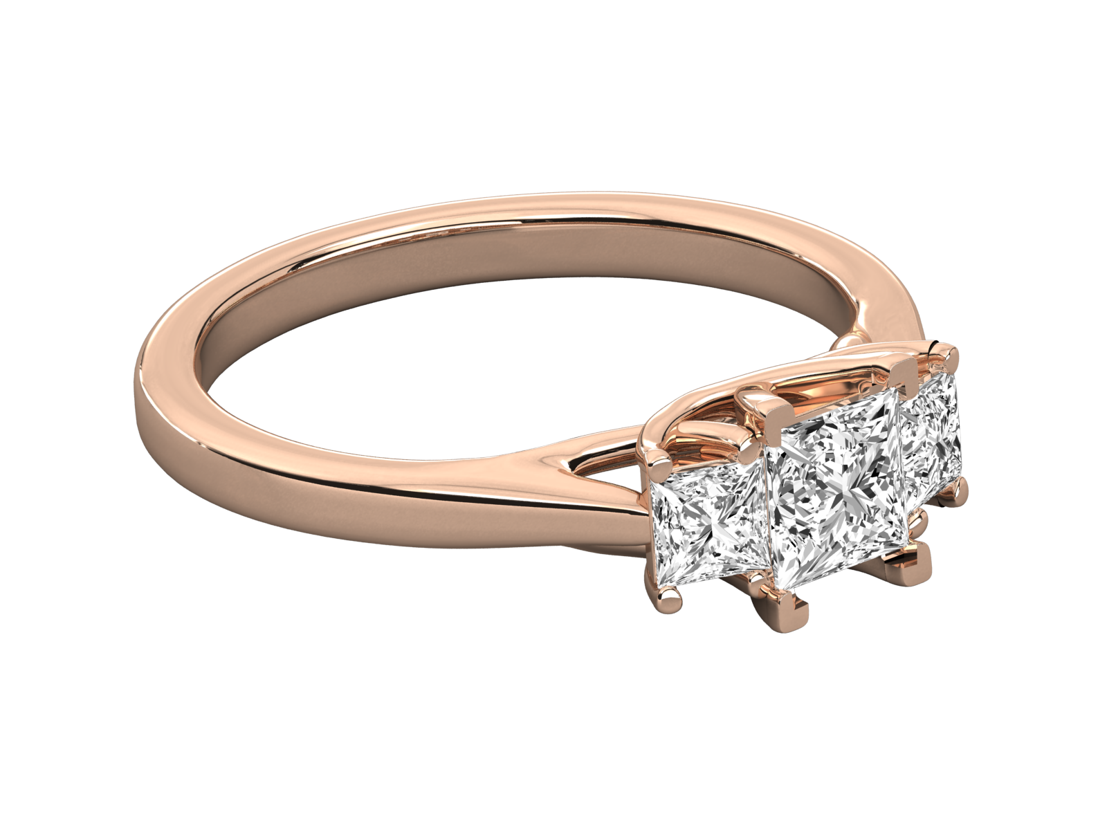 Rose Gold Plated Sterling Silver Ring