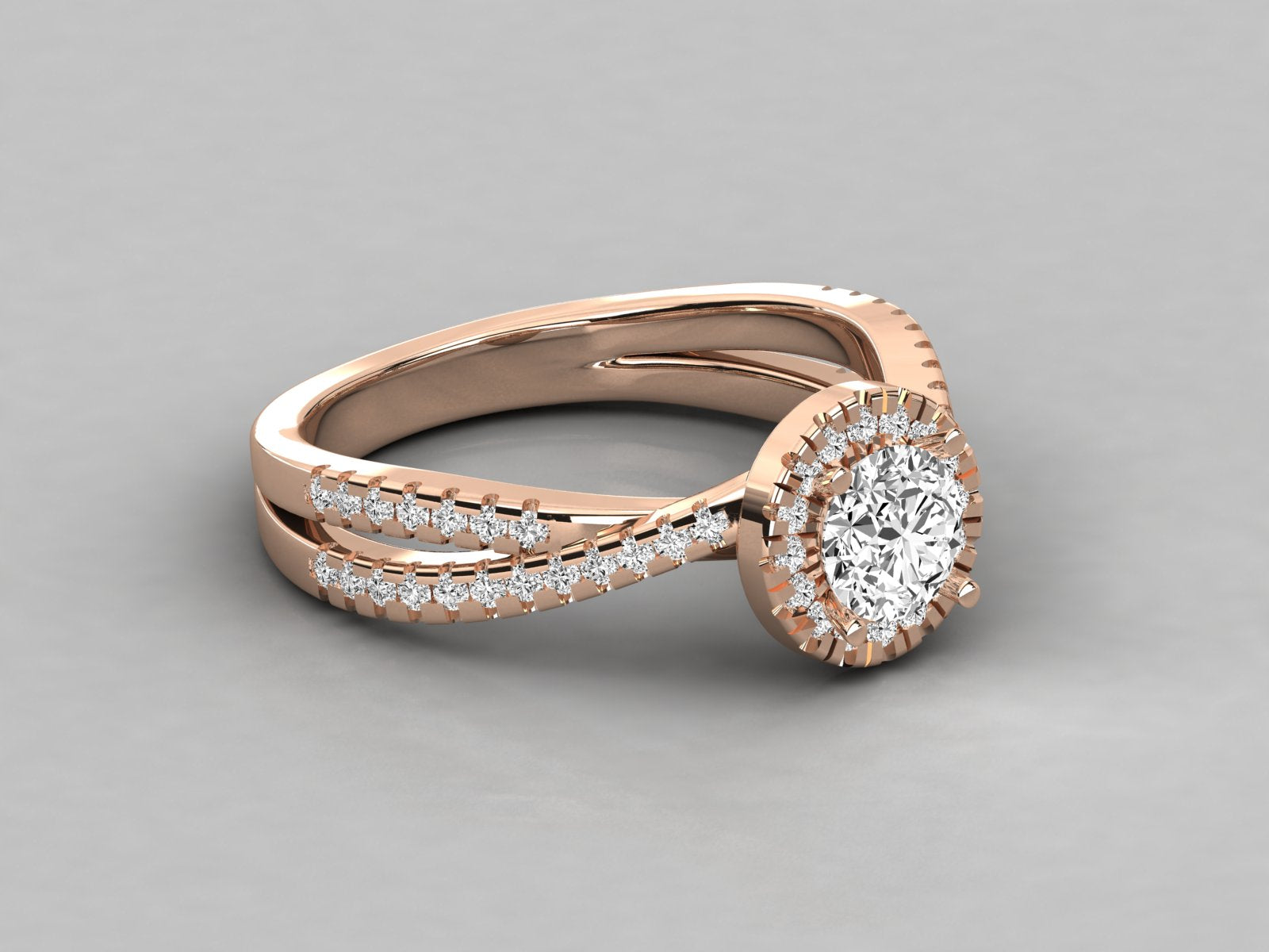 Rose Gold Plated Sterling Silver Ring