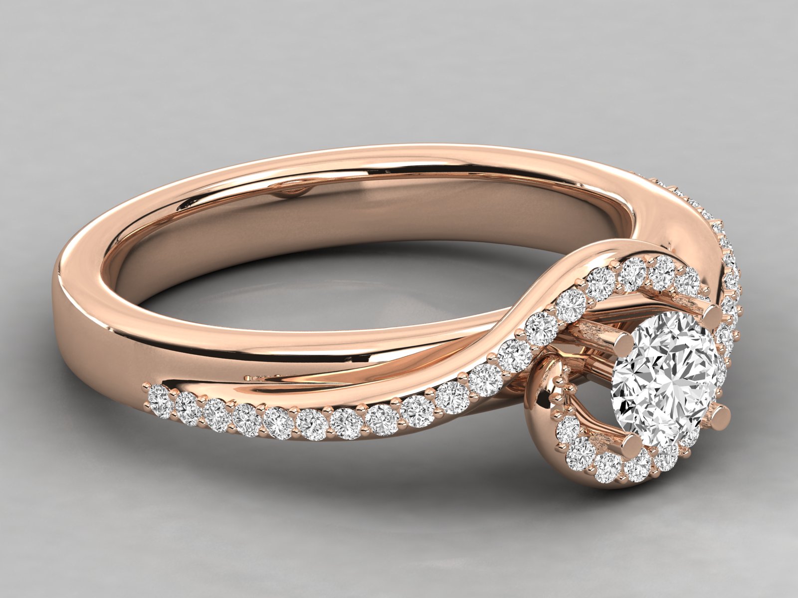 Rose Gold Plated Sterling Silver Ring