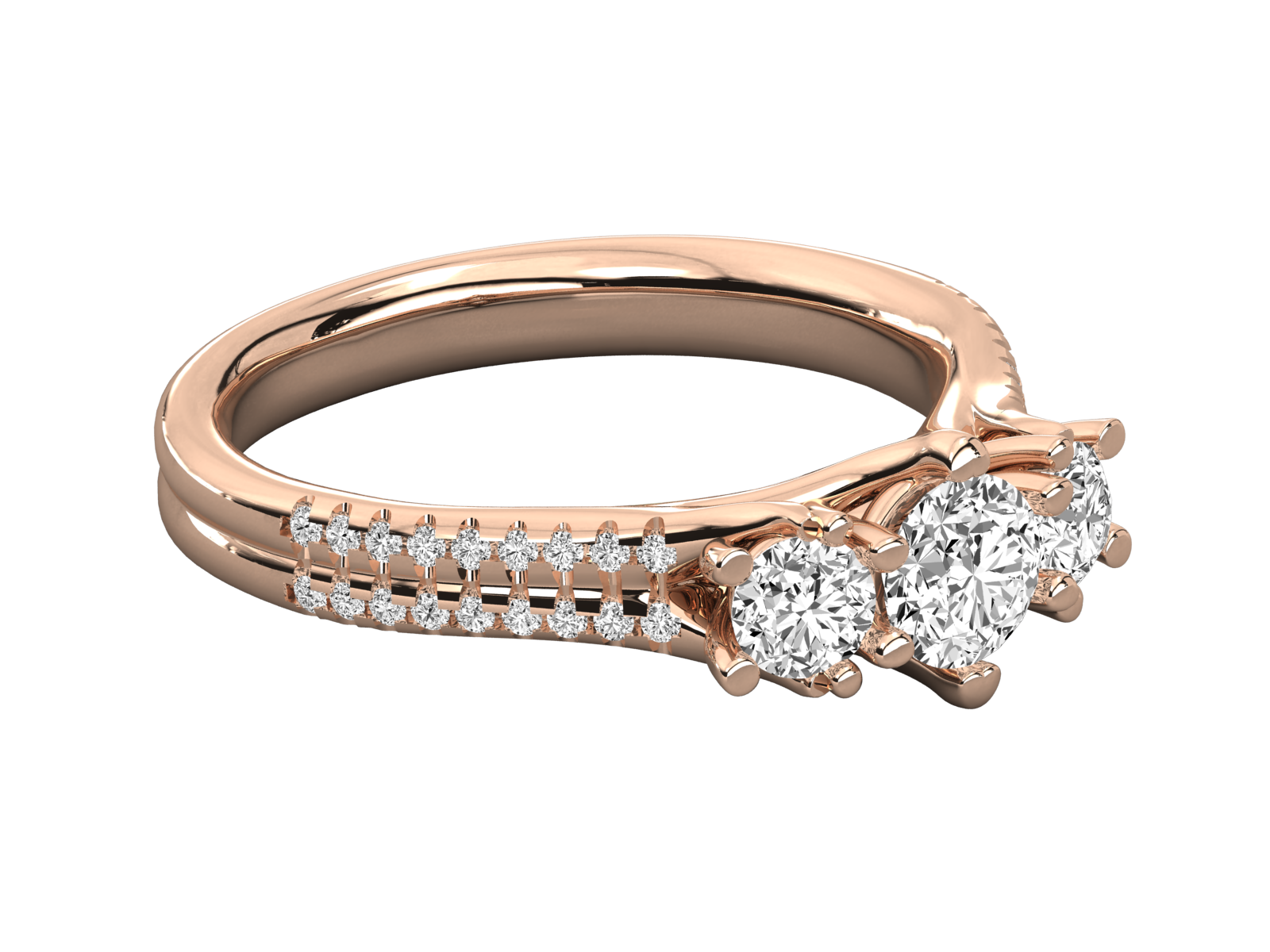 Rose Gold Plated Sterling Silver Ring