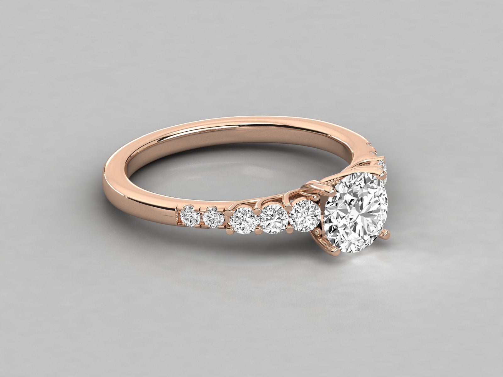 Rose Gold Plated Sterling Silver Ring