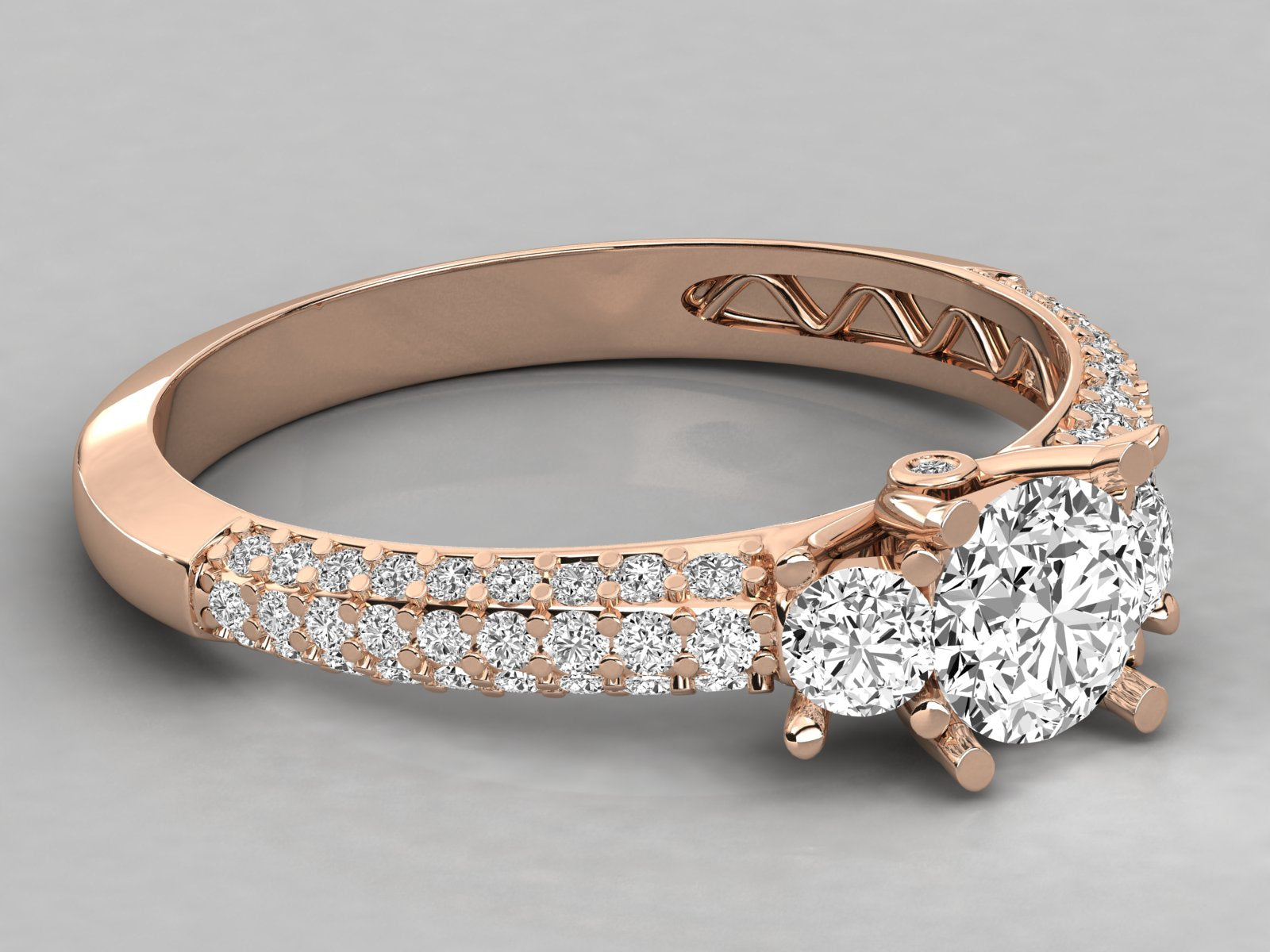 Rose Gold Plated Sterling Silver Ring