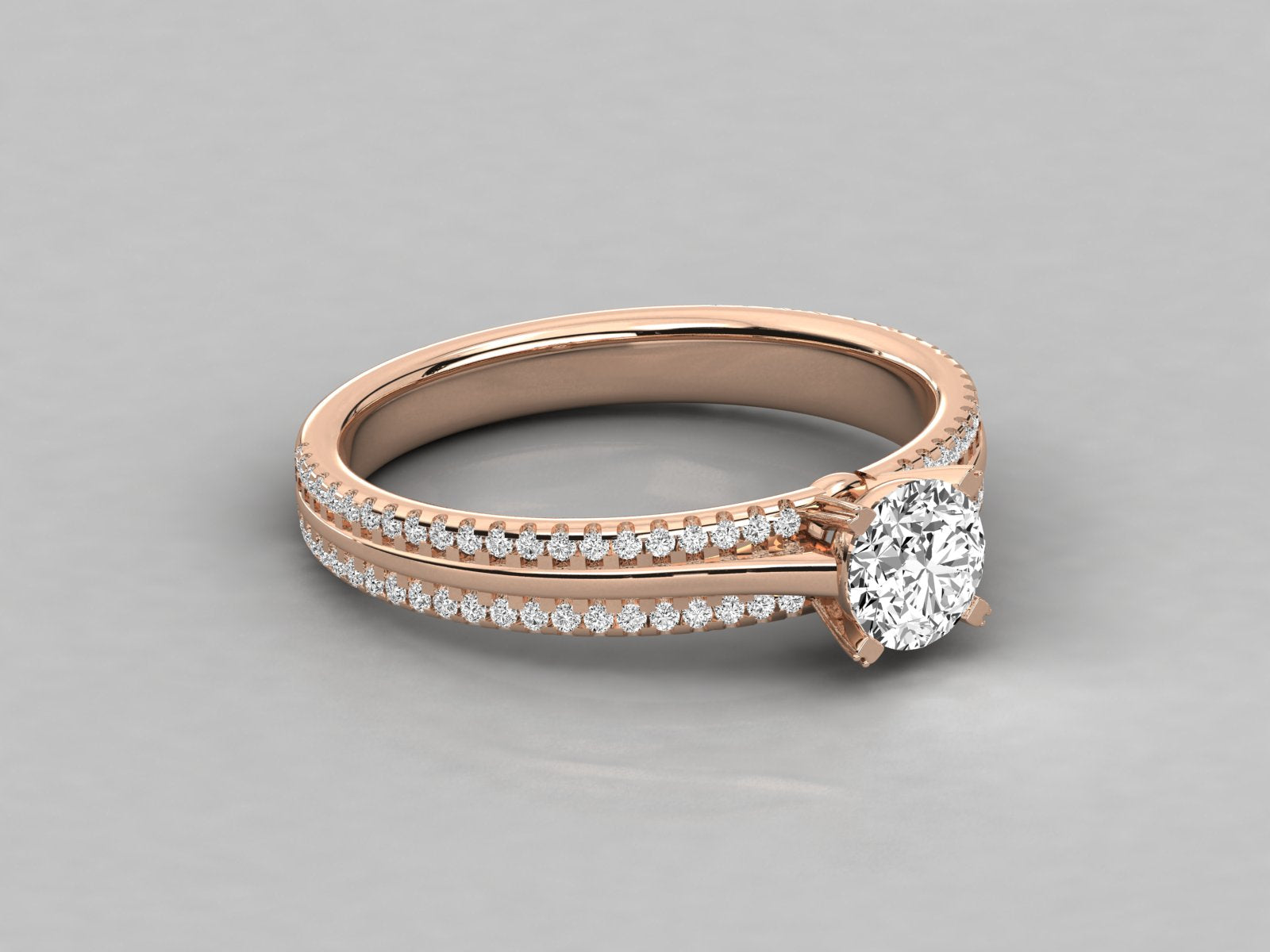 Rose Gold Plated Sterling Silver Ring