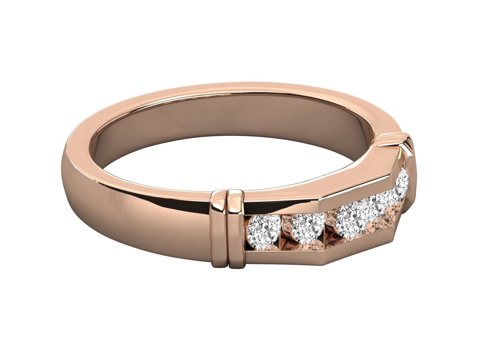 Rose Gold Plated Sterling Silver Ring
