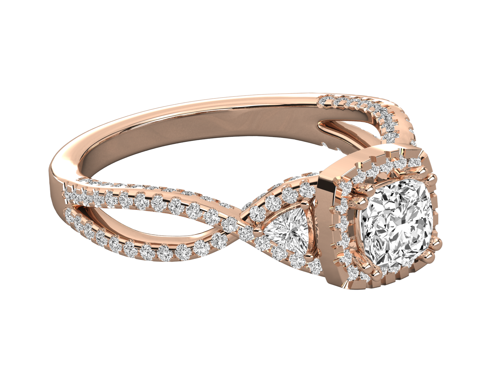 Rose Gold Plated Sterling Silver Ring