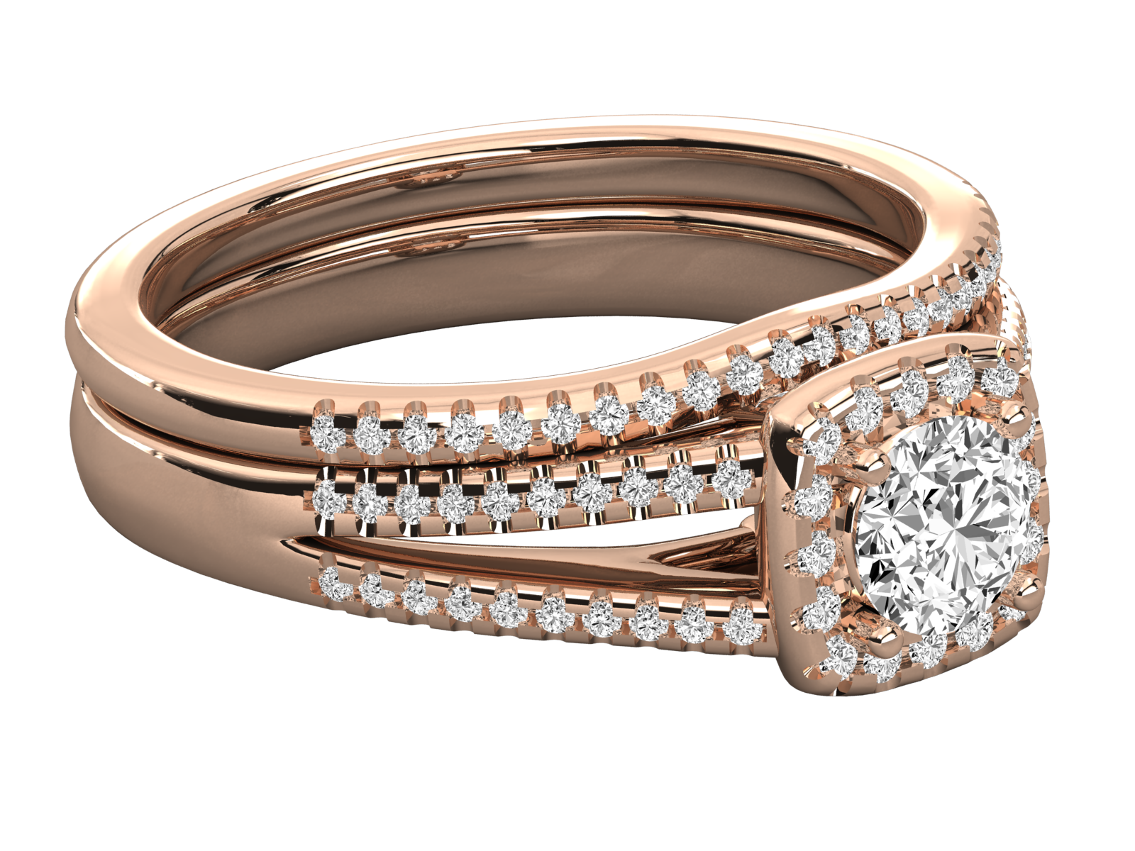 Rose Gold Plated Sterling Silver Ring