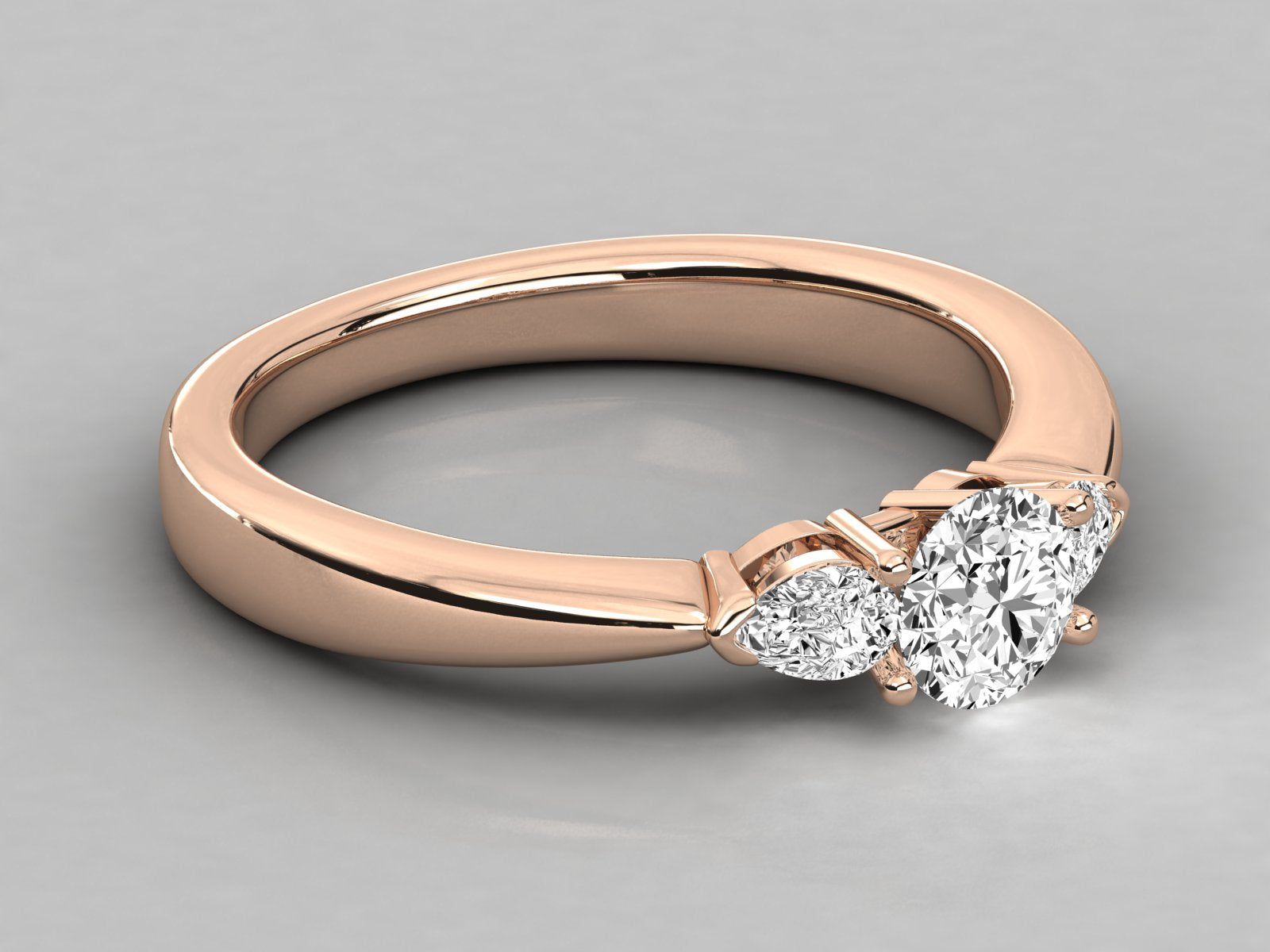 Rose Gold Plated Sterling Silver Ring