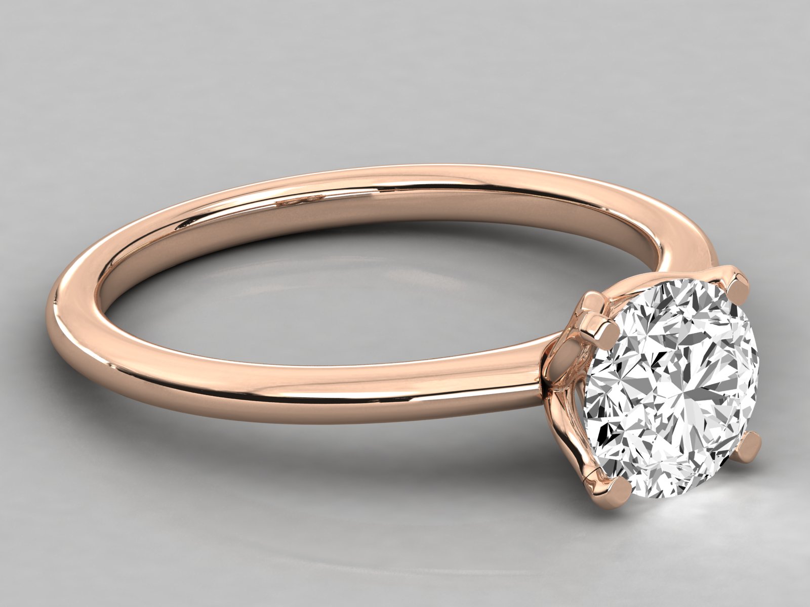 Rose Gold Plated Sterling Silver Ring
