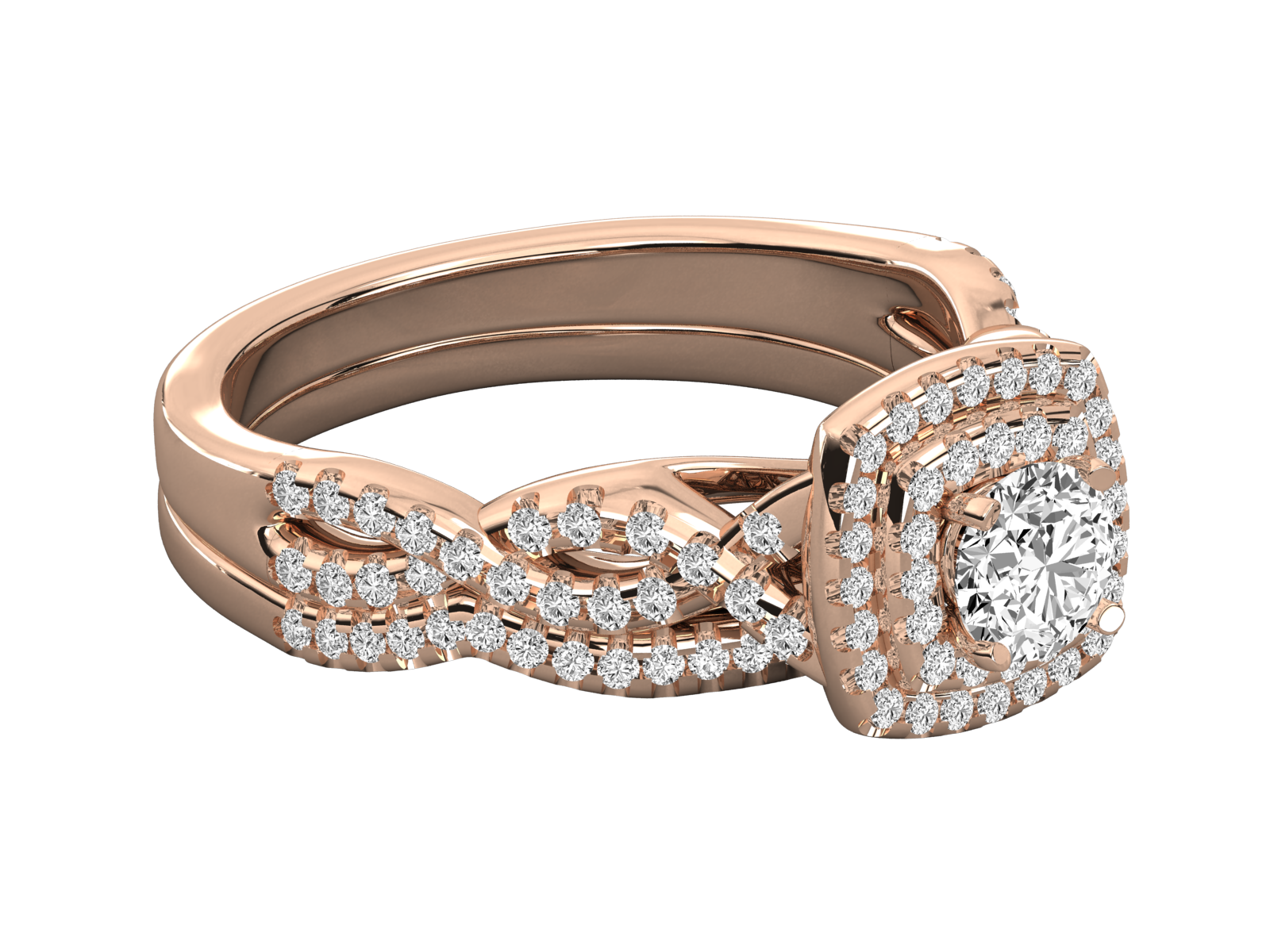 Rose Gold Plated Sterling Silver Ring