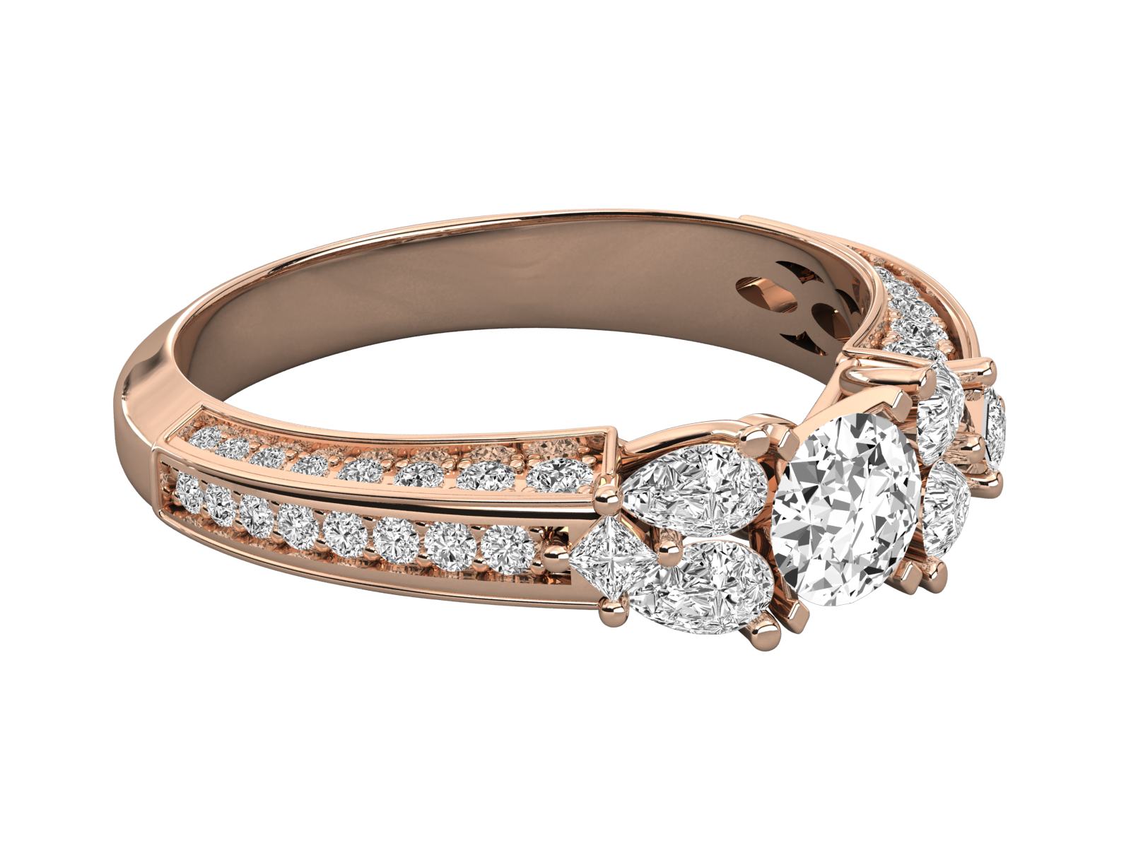 Rose Gold Plated Sterling Silver Ring