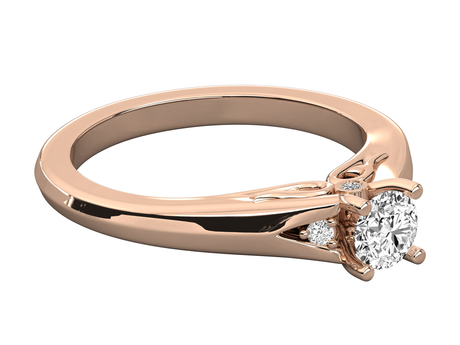 Rose Gold Plated Sterling Silver Ring