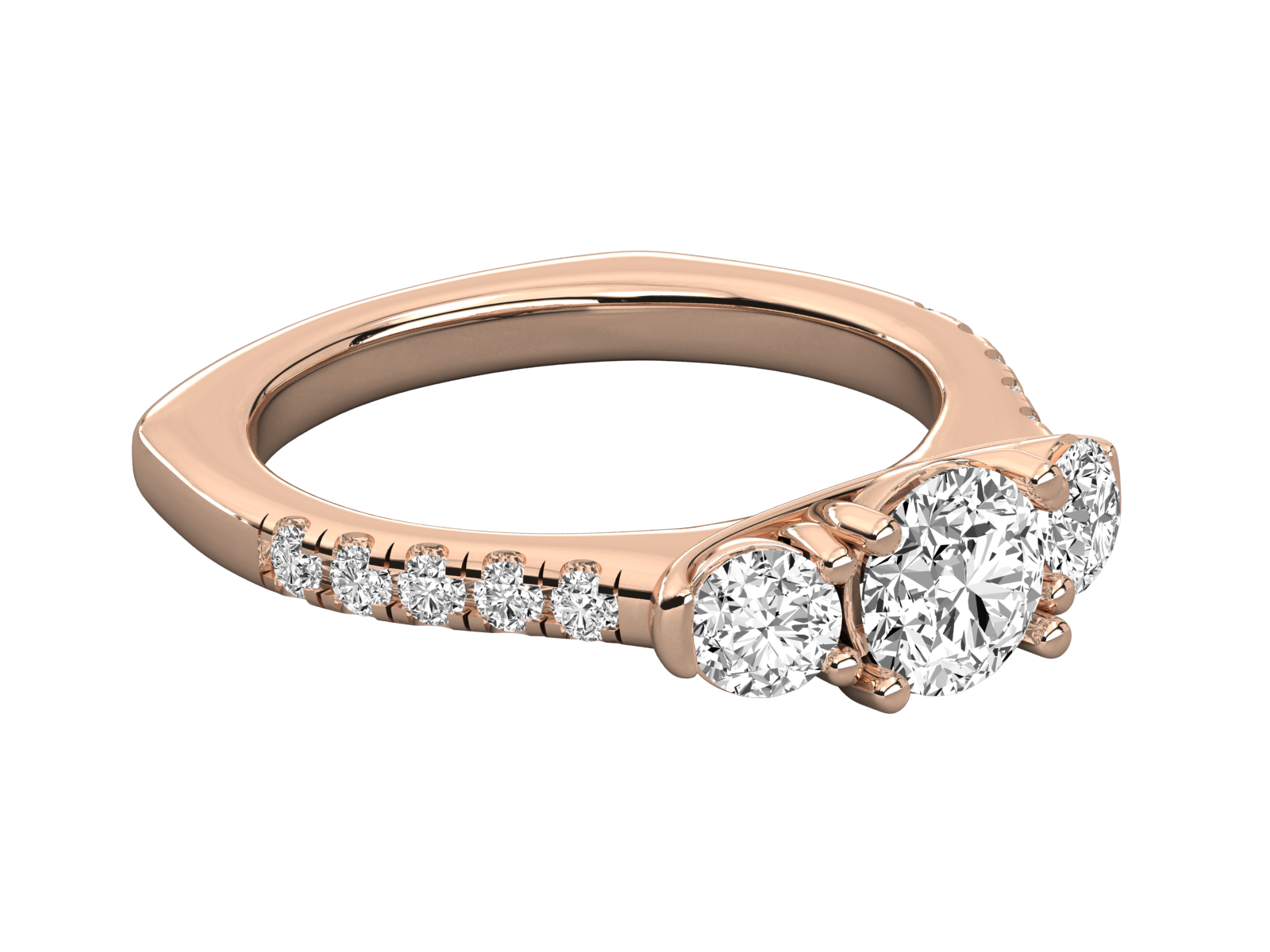 Rose Gold Plated Sterling Silver Ring