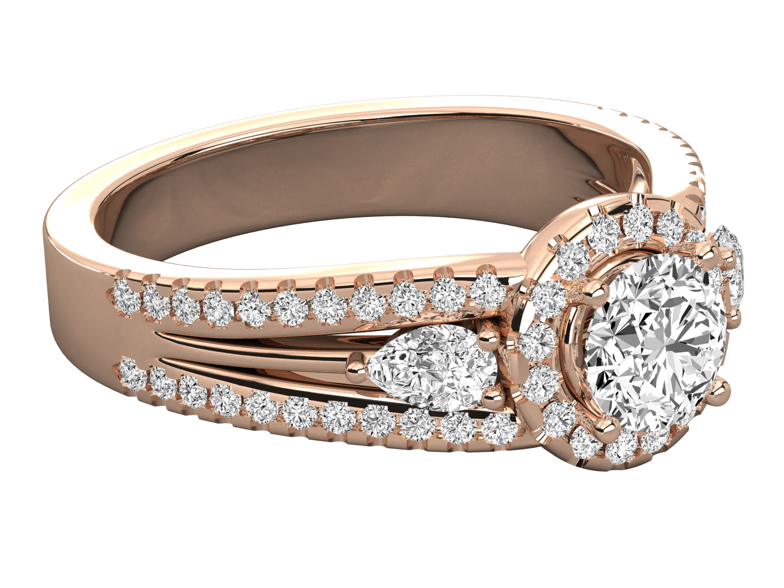 Rose Gold Plated Sterling Silver Ring