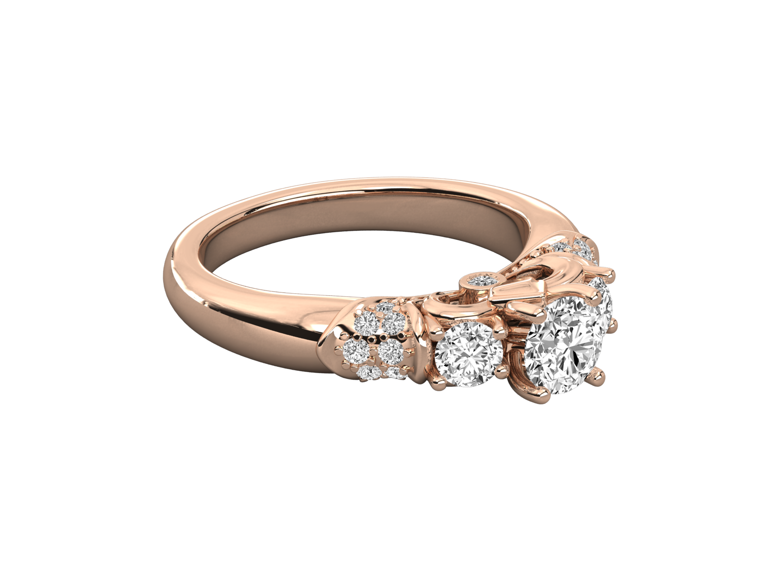 Rose Gold Plated Sterling Silver Ring