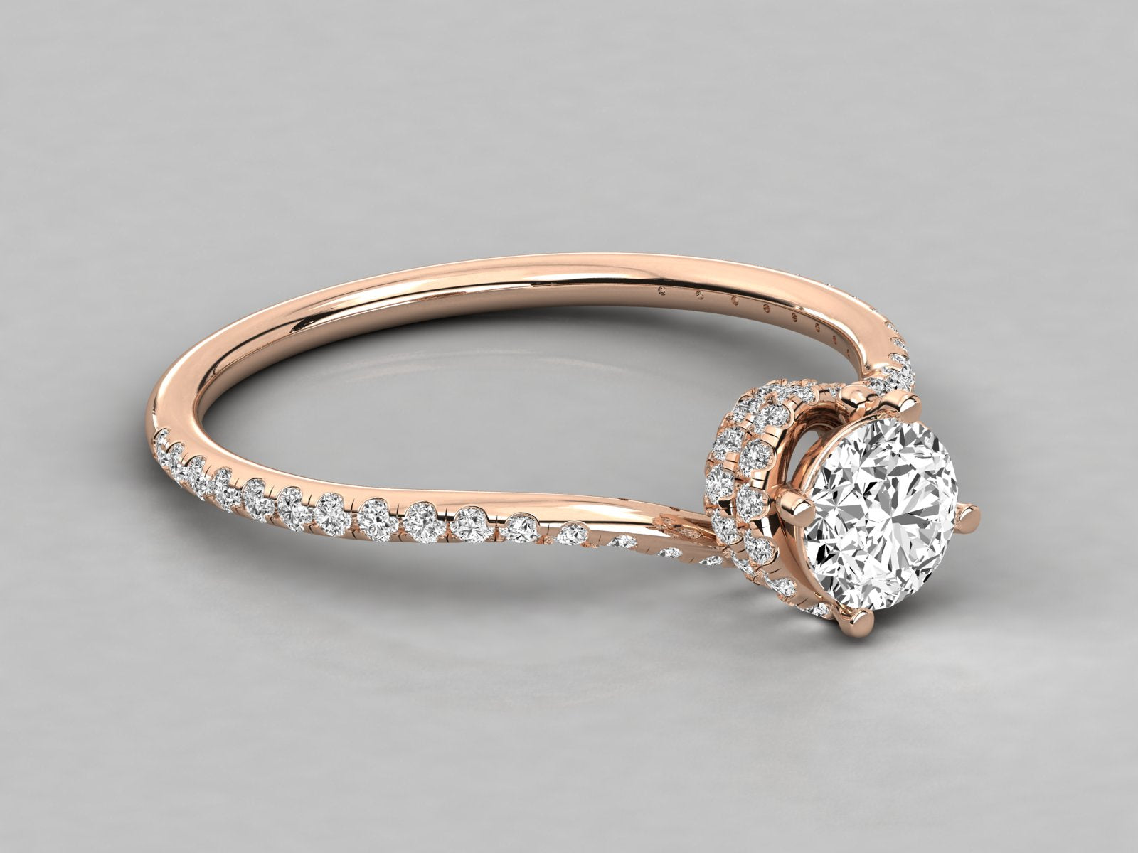 Rose Gold Plated Sterling Silver Ring