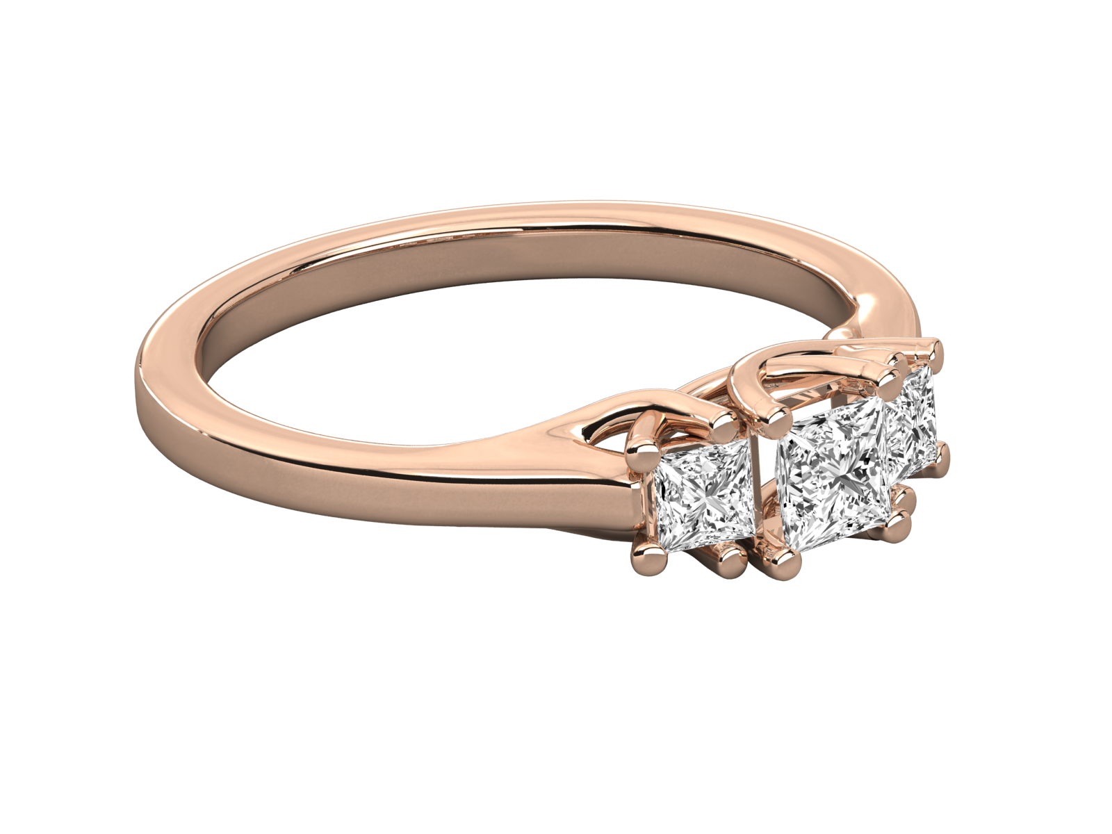Rose Gold Plated Sterling Silver Ring