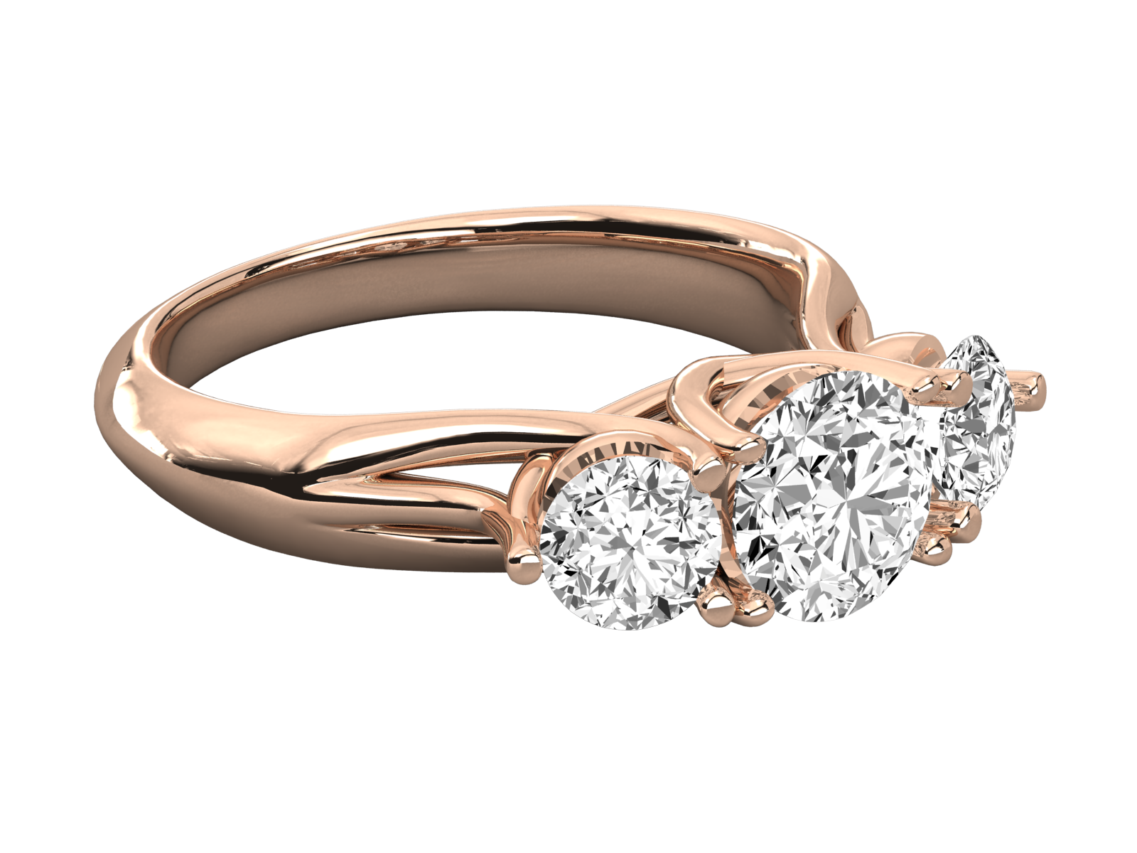 Rose Gold Plated Sterling Silver Ring