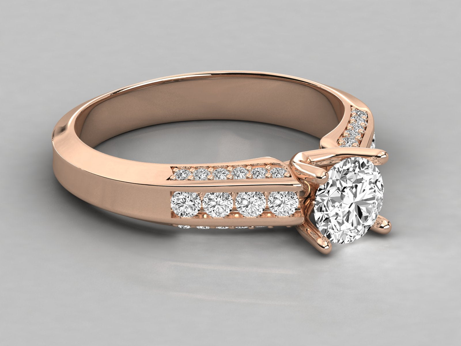 Rose Gold Plated Sterling Silver Ring